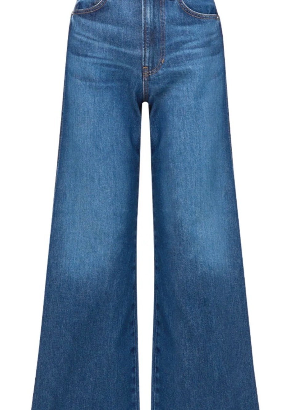 Veronica Beard Wide leg Cropped jeans in Bright Blue